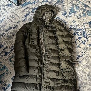 North Face Women Green Mid Length Jacket | Size L